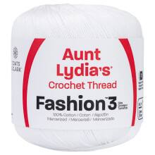 Hilo de crochet de moda Red Heart blanco