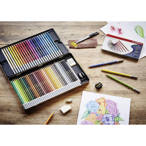 STABILO Carbothello Pastellstift Caput Mortuum Rot 1