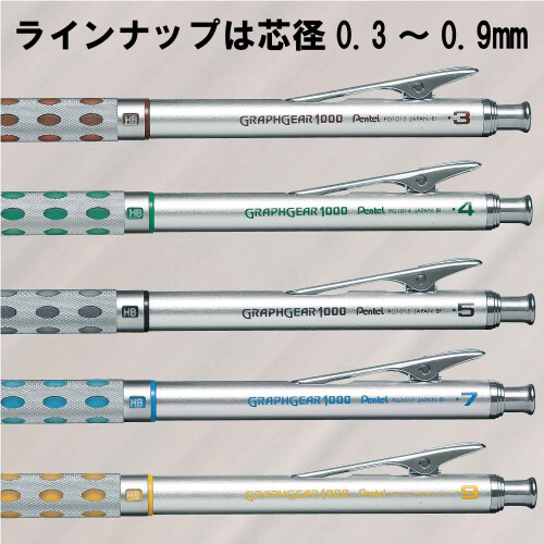 Pentel Μηχανικό Μολύβι Σχεδίασης Pentel Graph Gear 1000 0.4mm Πράσινο (PG1014) 2