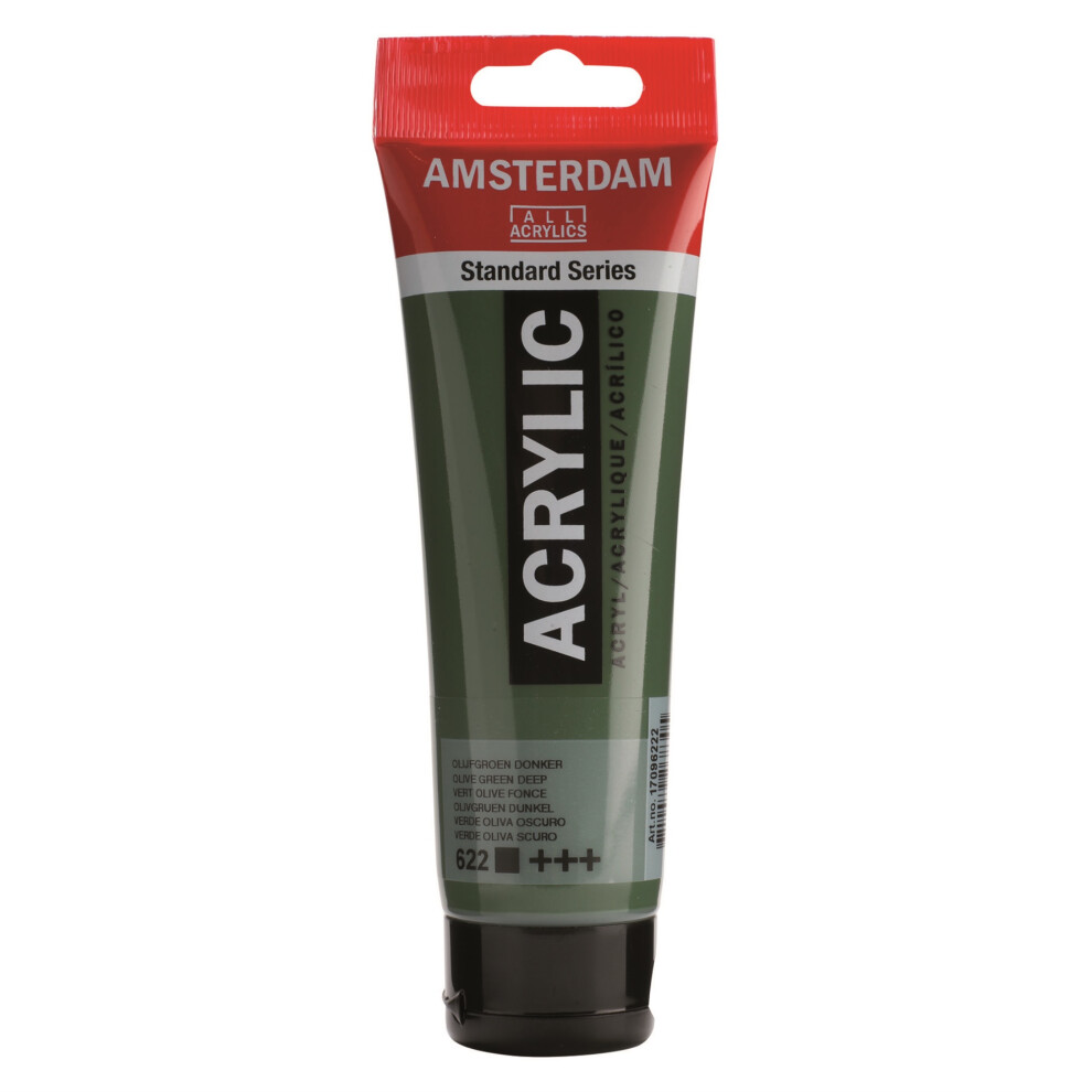 Amsterdam Green Standard Series Acrylic Tube 120 Ml Olive Deep 622 17096222