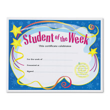 Trend T2960 Ugens Student-certifikater 8-1/2 x 11 hvid kant 30/pakke (TEPT2960)