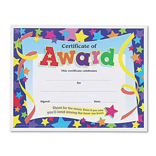 Certificat Étudiant de la Semaine Trend Enterprises (TEPT2960), Blanc 2
