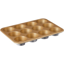 Nordic Ware Naturals Aluminium NonStick Muffin Pan Tolv 2,75 tommer kopper