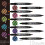 ZEBRA WKCR1-10C Highlighter Optex Care 10 Culori 3