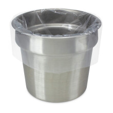 Pansaver Hotel Clear Round Pan Liners for Easy Clean Up - Disponable Buffet Pan Liners Oventable Op til 400F (6 & 7 Quart Round Pan Liner - 15 x