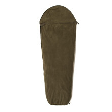 Snugpak Fleece-Schlafsack-Inlett mit durchgehendem seitlichen Rei   verschluss, Polyester-Fleece, warme W   rmeisolierung, Oliv