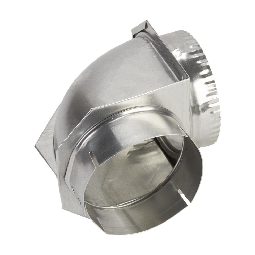 Whirlpool 4396006RW Genuine OEM Elbow Vent Connector For Dryers  Aluminium Accessory - Replaces 4396006