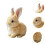 (Yellow) Electronic Bunny Plush Animated Interaction Gift Electronic Pet Toy 3