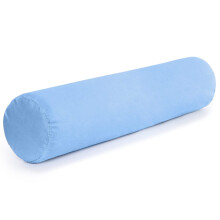 DMI Lättvikts Comfort Foam Nackrulle Benstöd Kudde för Hem och Resa, 5 x 19 tum, Blå