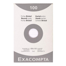 tvorcov tlaciarensk podlo ka Exacompta Bristol 100 x 150 mm - biela, balenie 100 kusov