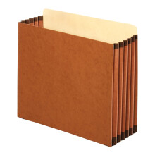 Globe-Weis/Pendaflex Redrope File Cabinet Pockets 5.25 Inch Expansion Letter Size 10 Pockets Per Box Brown FC1534G