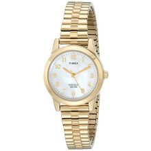 Reloj Timex para mujer T2M827 Essex Avenue de acero inoxidable dorado con correa extensible