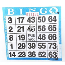 Punch-out Bingo-kort (250 per frpackning)
