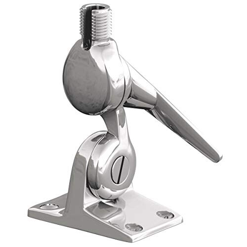 Shakespeare Shakespeare 5187 Stainless Steel 4-Way Ratchet Mount Silver  One Size