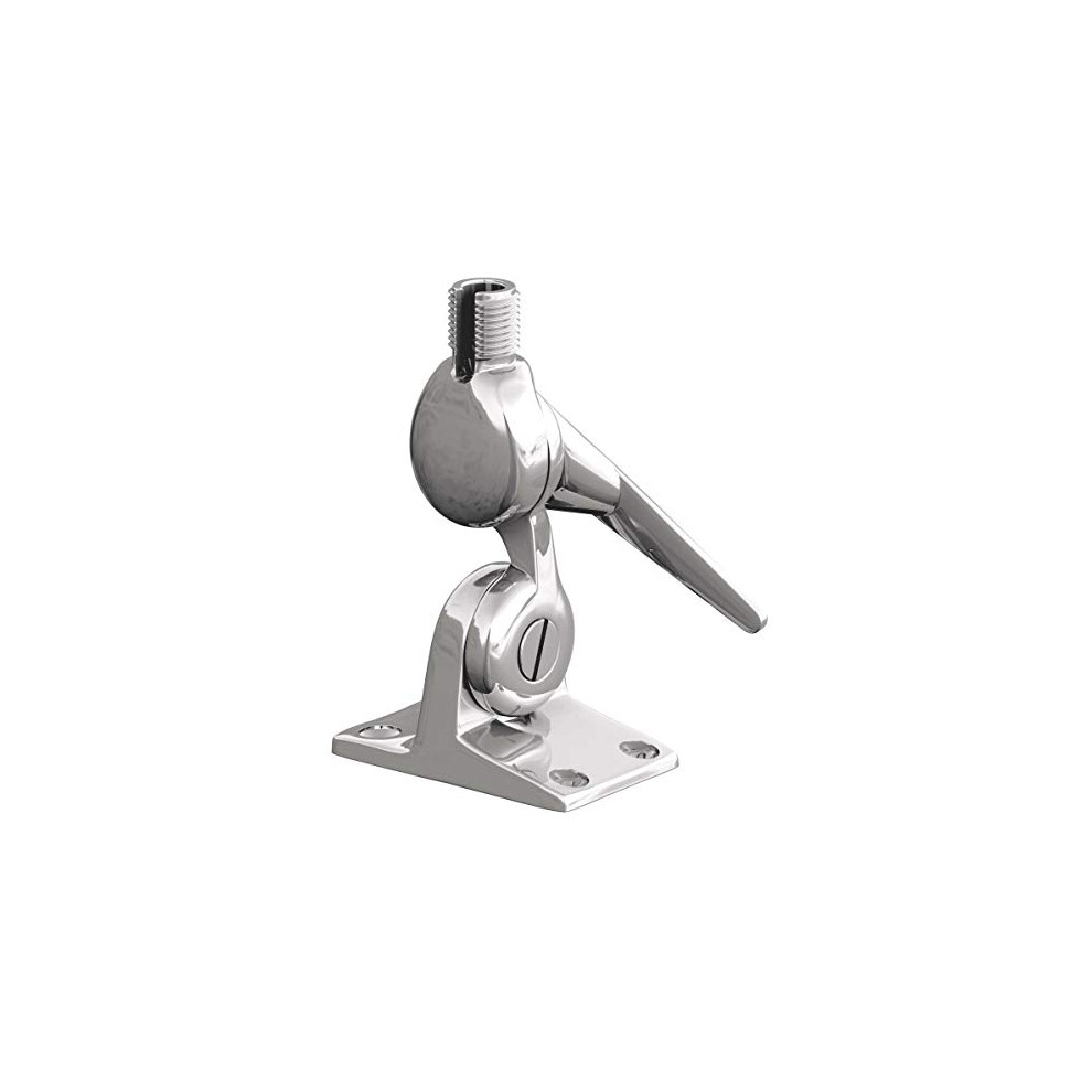 Shakespeare 5187 Stainless Steel 4-Way Ratchet Mount Silver One Size