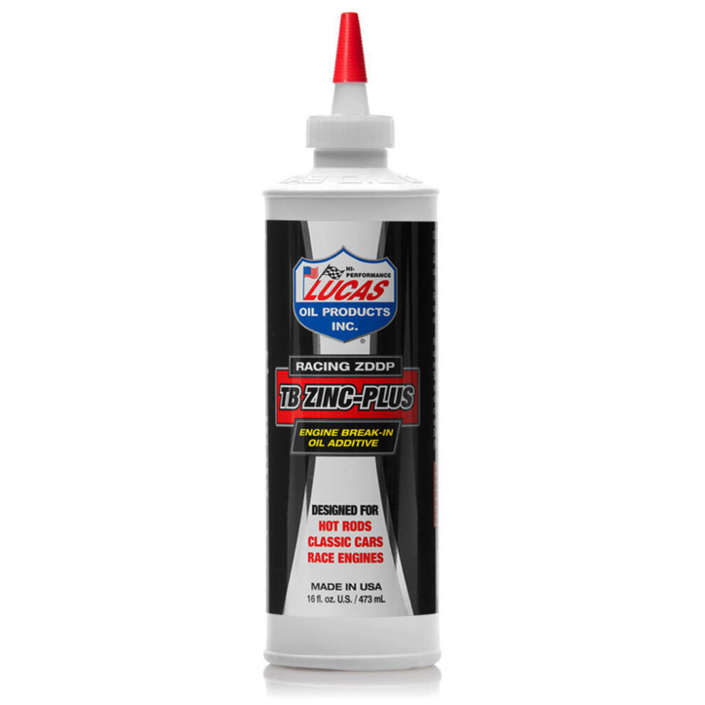 Additif pour huile de rodage moteur Lucas Oil 10063 avec TB Zinc Plus - 473 g
