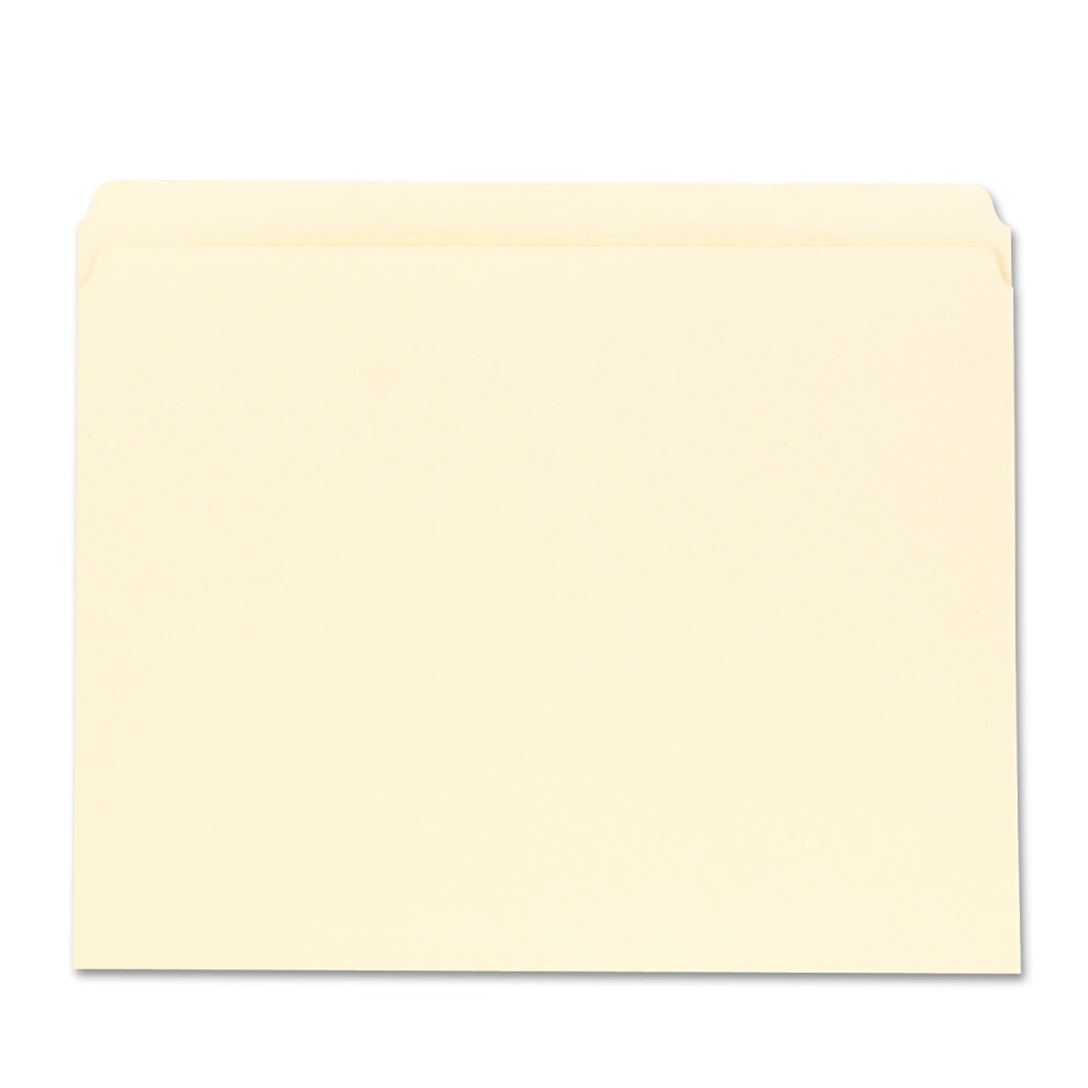 Universal UNV12110EE Straight Top Tab File Folders - Letter Size  Manila (100/Box)