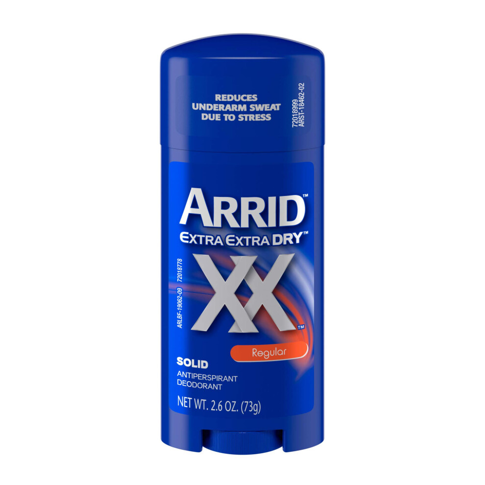 Arrid XX Extra Extra Dry Solid Antiperspirant Deodorant  Regular  2.6 Oz Pack of 6