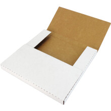 (10) Registro de vinilo de vinilo blanco LP Cajas de correo de envo - Registros de 1 a 3 12 """" - Altura ajustable - Strong 200 # Test Cartboard # 12