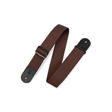 Tracolla per chitarra Levy's Leathers in polipropilene da 5 cm con estremit in poliestere e regolazione a tre livelli. Marrone (M8POLY-BRN)