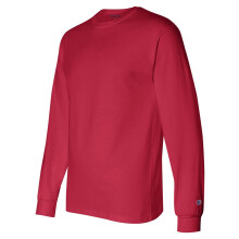 Tricou fara eticheta, cu mneca lunga pentru barba?i, X-Large-Red