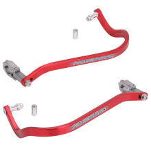 Zeta Drop Down Bend Aluminium-Handschtzer (Paar) fr 7/8""-Lenker, Rot