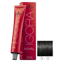 Schwarzkopf Professional Igora Royal Permanent Color Creme 3-0 Tmavohned    60 g