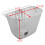 Biria Bicycle Panier avec support blanc Panier de dbit rapide avant blanc 4