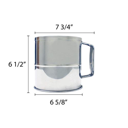 Thunder Group 8 Cup Flour Sifter  Silver 1