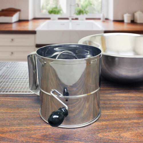Thunder Group 8 Cup Flour Sifter  Silver 2