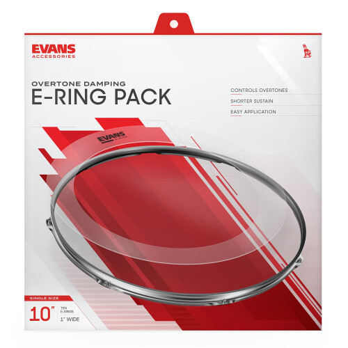 Evans 1 polegada E-Ring 10 pacote 10 polegadas 1