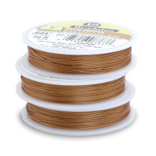 Beadalon 19 fire din o?el inoxidabil ?ir de margele.015 in / 0,38 mm cupru satinat 100 ft / 31 m