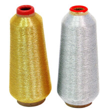 Hilos de bordar a m   quina met   licos ThreadNanny, nuevos en dorado y plateado - 10   000 yardas