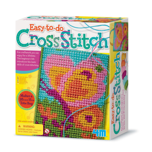 Kit de point de croix multicolore 4M