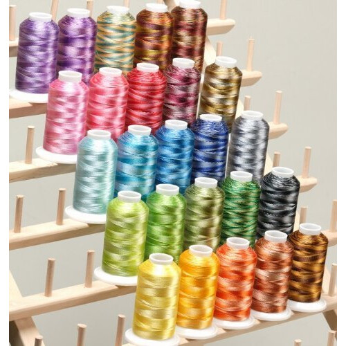 25 stora kottar brodermaskintrd 40wt 1100yards poly120d/2