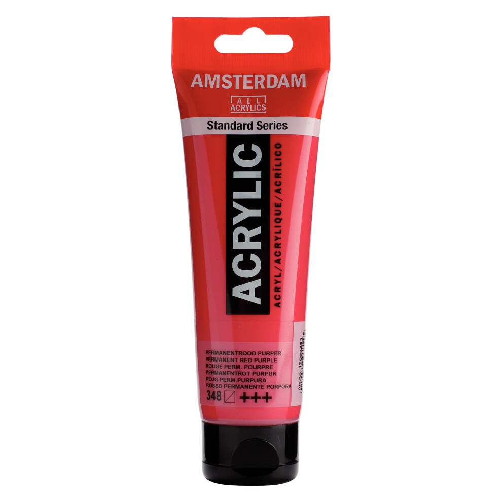 Amsterdam Standard Series Tubetti Acrilici 120 Ml Rosso Porpora Permanente 348 (17093482)-image