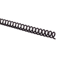 GBC Bindingsspiralen / Spiralen / Coils, 6mm, 30 Bladcapaciteit, 4:1 Pitch, Zwart, 100 Pack (9665000)