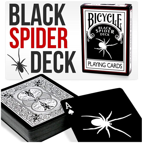 Magic Makers Black Spider Deck Bicycle Cards 1