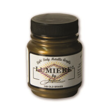 Jacquard Lumiere Metallic and Pearlescent Paint 2.25 Oz 548 Old Brass