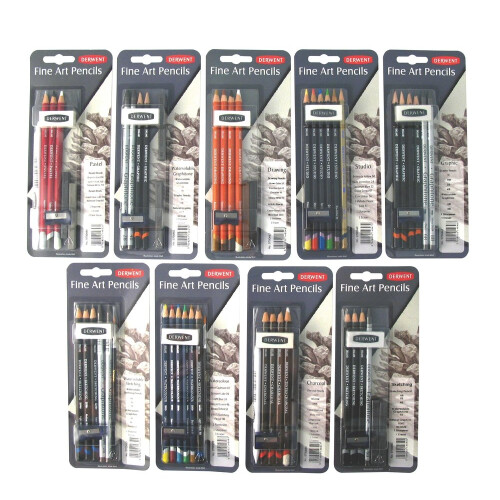 Derwent Derwent Water Soluble Graphitone Mixed Media  Pack  8 Count (0700662) 1