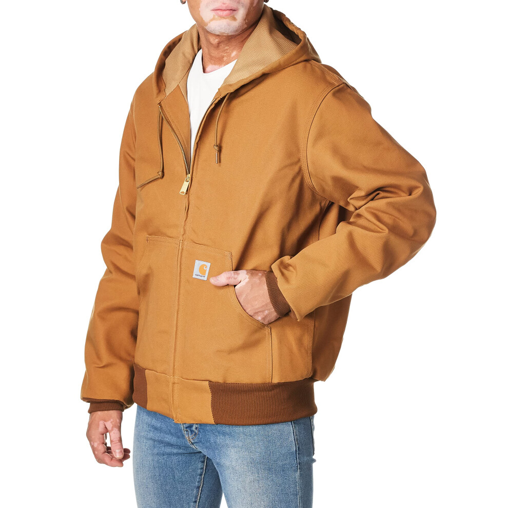 carhartt mens Thermal Lined Duck Active J131 Big  Tall athletic insulated jackets  carhartt Brown  X-Large Tall US