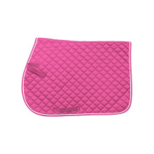 Tough 1 EquiRoyal Square, gesteppte englische Sattelunterlage aus Baumwolle, bequem, Rosa