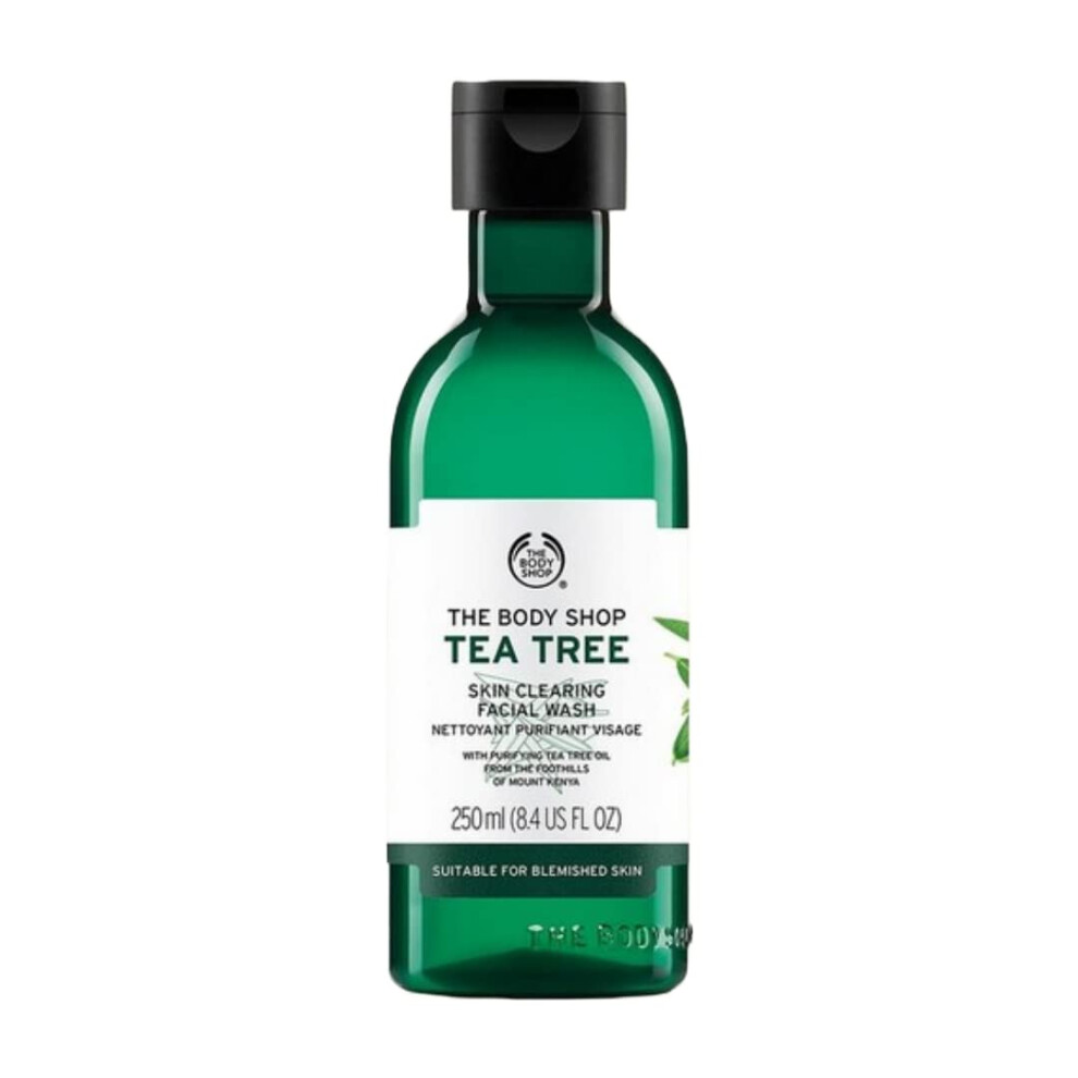 The Body Shop Tea Tree Skin Clearing Facial Wash - Purifying Vegan Face Wash For Oily  Blemished Skin - 8.4 oz
