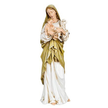 Joseph's Studio by Roman, Renaissance Collectie, 30 cm H Madonna & Kind met Lam, Woondecoratie, Inspirerend Cadeau