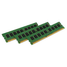 Kingston Technology 12 GB Kit (3x4 GB) 1333MHz DDR3 PC3-10600 240-stift ECC DIMM fr utvalda HP/Compaq-servrar KTH-PL313EK3/12G