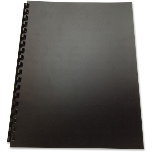 GBC Poly Binding Cover 11 """" x8-1/2 """" 100% genanvendt sort 25-pack (25818) 1
