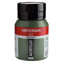Seria standard din Amsterdam Jar acrilic 500 ml Green Olive Deep 622 (17726222)