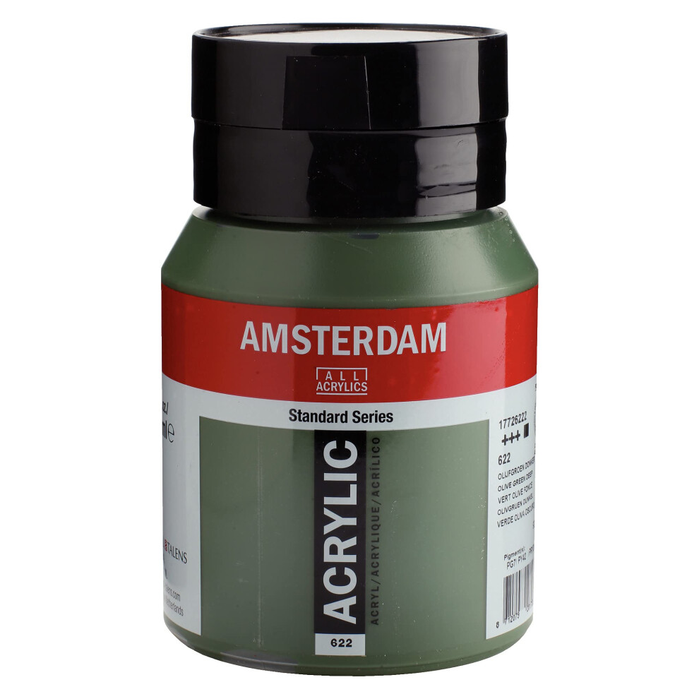 Amsterdam Green Standard Series Acrylic Jar 500 Ml Olive Deep 622 (17726222)