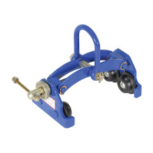 Carrello manuale Vestil QIT-4 in acciaio a installazione rapida con finitura verniciata a polvere, capacit 4.000 libbre, larghezza flangia trave