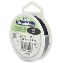 Beadalon 7 Strand O?el inoxidabil Srma de ?nur de margele 6-pachet 0,015 in / 0,38 mm culori asortate 30 ft 9,2 m